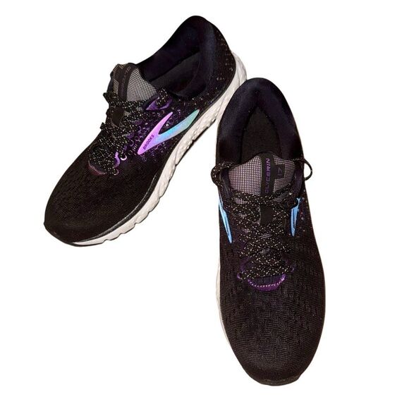 Brooks Glycerin 17 Black & Purple Neutral Running Shoe Sneaker Women’s Size 9:5 - Picture 10 of 11